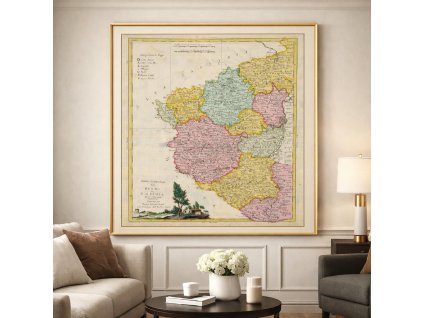 Antonio Zatta Mapa Čech západ 1