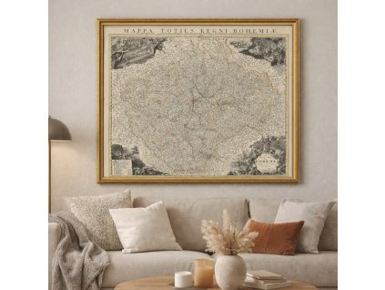 Jean Covens Cornelis Mortier Mapa Čech 1