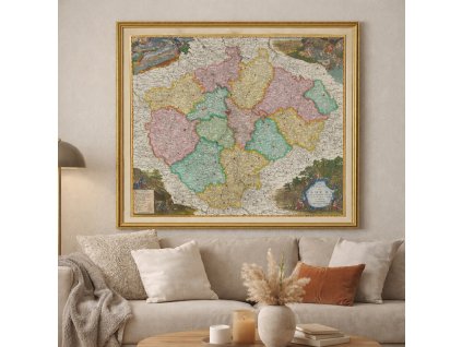 Johann Wilhelm Abraham Jaeger Mapa Čech 1