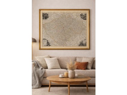 Josef Ferdinand Bock Polach Mapa Čech malá varianta 1