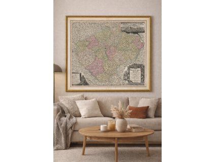 Matthaus Seutter Mapa Čech 1