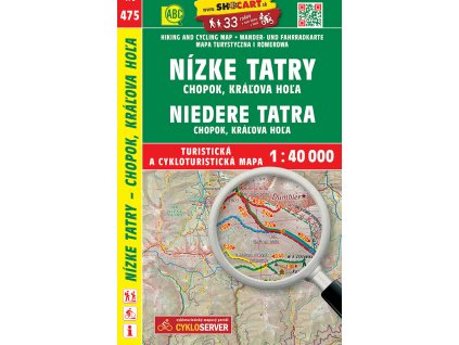 475 Nízké Tatry - Chopok, Kráľova Hoľa 1 : 40 000
