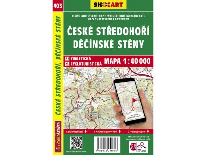 403 České středohoří, Děčínské stěny 1 : 40 000, s aplikací MAP Explorer
