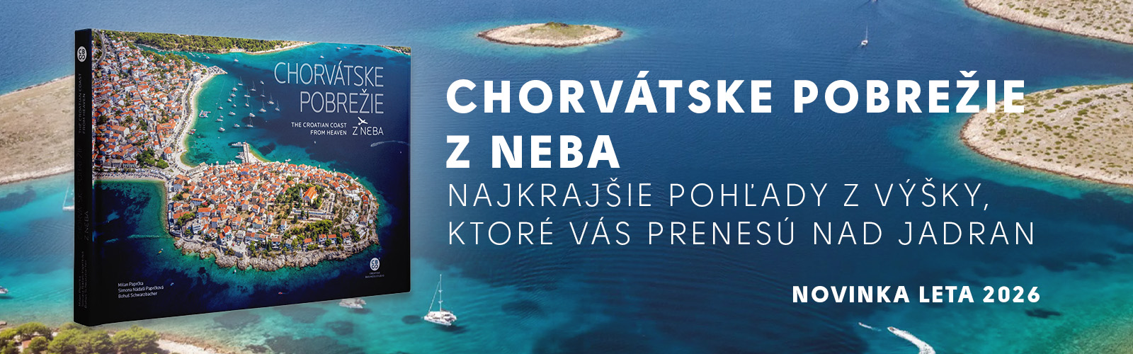 Kniha Chorvátske pobrežie z neba