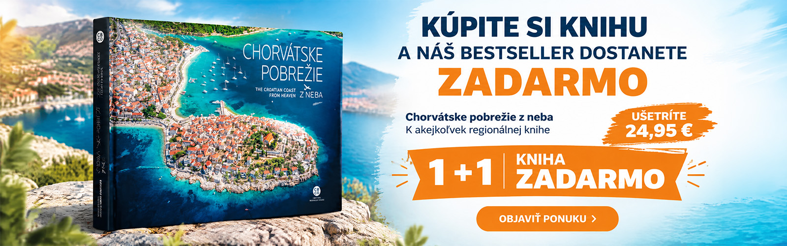 Regionálne knihy + darček Chorvátske pobrežie z neba zadarmo