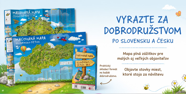 Maľovaná mapa Slovensko deťom