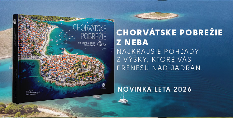 Kniha Chorvátske pobrežie z neba