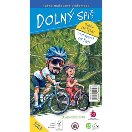 Maľovaná cyklomapa dolný Spiš deťom