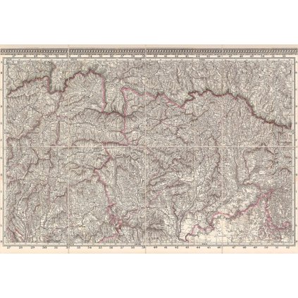 Historická mapa - Uhorsko - Kolorovaná medirytina od Jána Lipského (Druh potlače Plagát rozmer 100x70 (papier posterový, 200g, satinovaný))