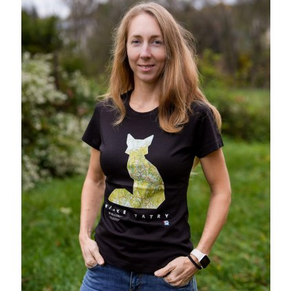 Bavlnene╠ü tric╠îko s mapou Ni╠üzkych tatier li╠üs╠îka 2