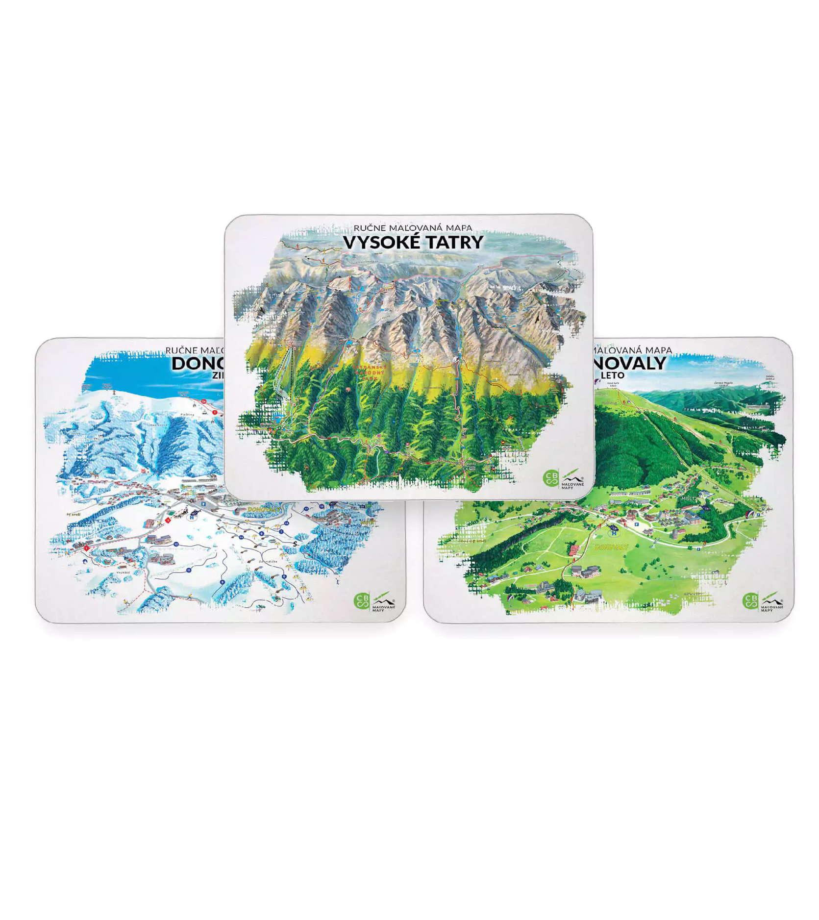 MAPodložka - pohodlná podložka pod myš - rôžne motívy Územie: Mapa Vysoké Tatry, Štrbské pleso
