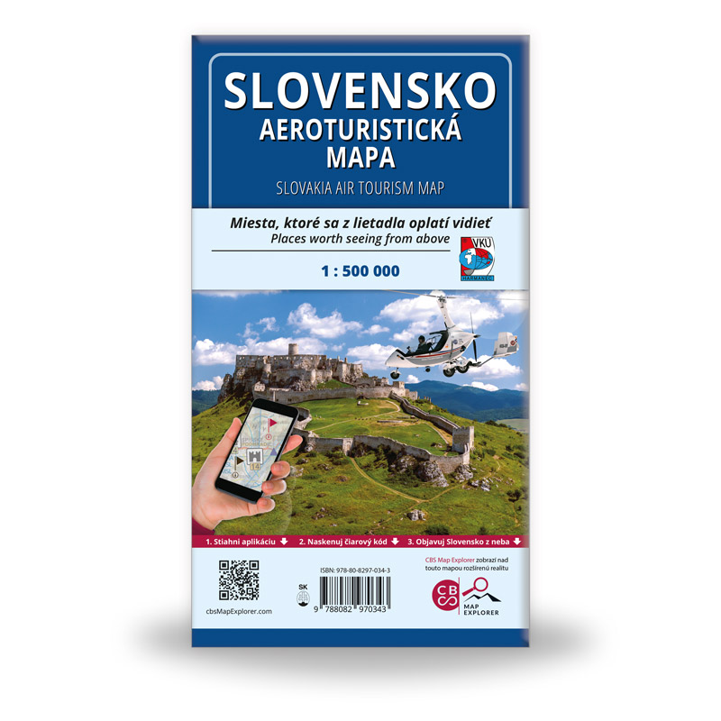 Aeroturistická mapa Slovensko a Česko