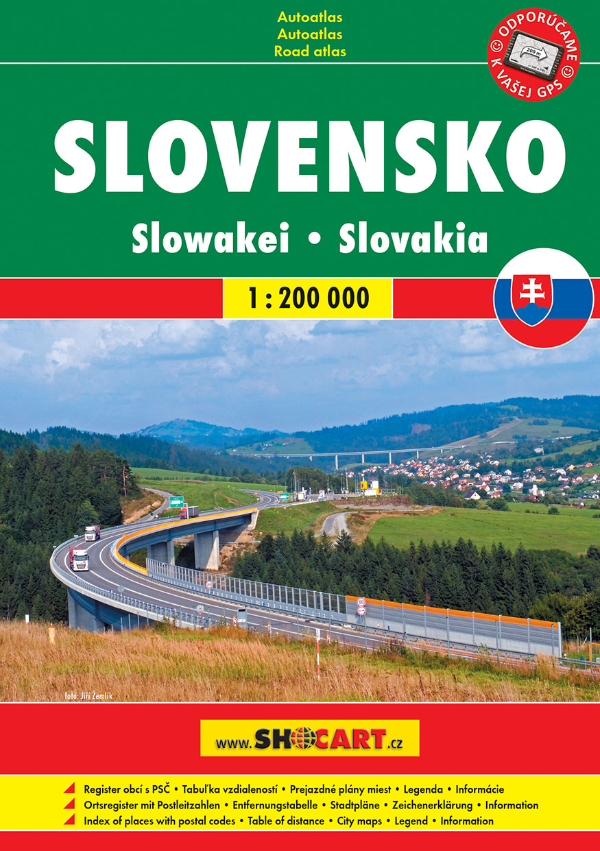Slovensko autoatlas 1 : 200 000 (A5, špirála)