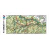Turistická fľaša - MAPľaška - motív turistická mapa (Mapový podklad Nízke Tatry -Kráľova hoľa)