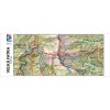 Turistická fľaša - MAPľaška - motív turistická mapa (Mapový podklad Nízke Tatry -Kráľova hoľa)