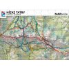 MAPuzzle - mapové puzzle A5 - rôzne turistické mapy (Mapový podklad Bukovské vrchy - Kremenec)