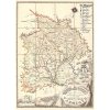 LEOPOLD LOVAS: Mapa Gemerskej stolice a Malohontu. Rukopisná kolorovaná mapa. Kolem roku 1820. (Druh potlače Plagát rozmer 100x140(papier posterový, 200g, satinovaný))