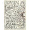 PAUL KRAY DE ROCUS (?-1720): Mapa Spišskej stolice. Medirytina, Bratislava,1723. (Druh potlače Plagát rozmer 100x136 (papier posterový, 200g, satinovaný))