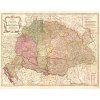 FRANZ JOHANN JOSEPH VON REILLY (1766-1820): Mapa Uhorsko. Kolorovaná mědirytina. Viedeň, 1796. (Druh potlače Plagát rozmer 100x78 (papier posterový, 200g, satinovaný))