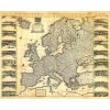 HENRY OVERTON (1675-1751): Mapa Európy. Kolorovaná medirytina. Londýn, 1741. (Druh potlače Plagát rozmer 100x80 (papier posterový, 200g, satinovaný))