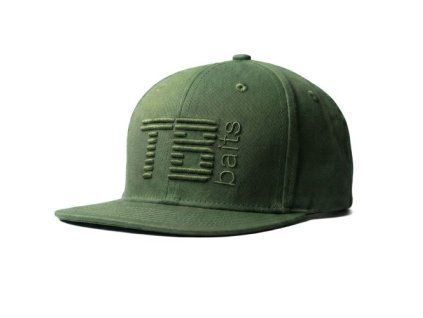 tb baits ksiltovka snapback 3d logo green