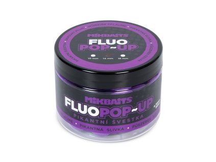 Plovoucí fluo boilie 150ml - Pikantní švestka 14mm