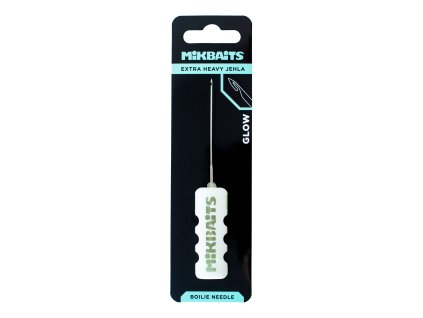 Boilie jehly - Boilie jehla Extra Heavy GLOW bílá bez zobáčku svítící