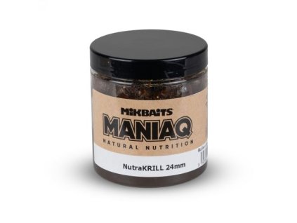mikbaits boilies v dipu maniaq nutrakrill 250ml 24mm