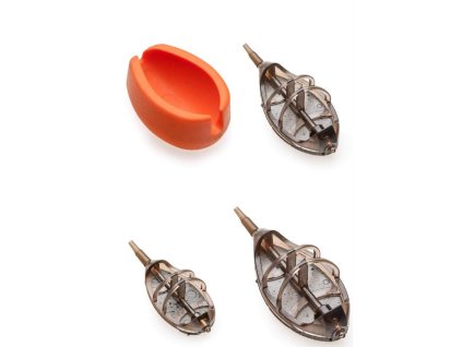 Sada rychlovýměnných method krmítek QMR Flat L (30g + 40g + 50g + mould)