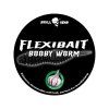 skull gear flexibait booby worm 55mm schwarz knobi 15 stueck