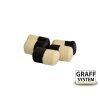 Graff Zig-Rig Plovoucí váleček 7x13mm Černá/Bílá 10ks