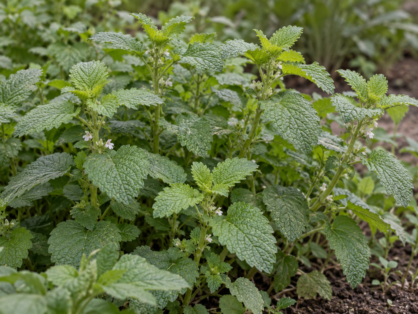 Medovka lekárska – prirodzený botanický detail