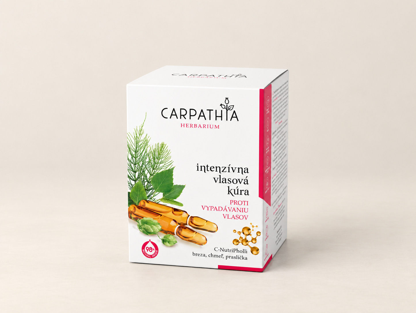Intenzívna vlasová kúra proti vypadávaniu vlasov – Carpathia Herbarium