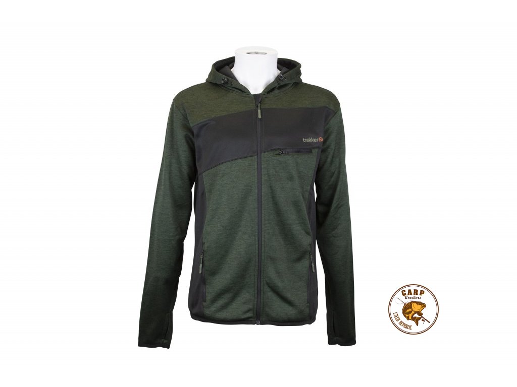 Trakker Mikina - Marl Fleece Back Hoody