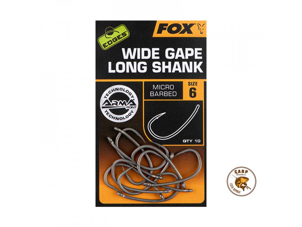 Fox EDGES™ Wide Gape Long Shank (Varianta Edges Armapoint Wide Gape Long shank - Size 4)