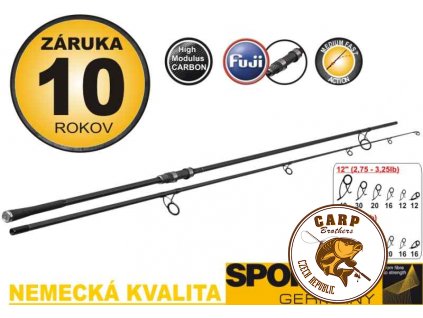 Kaprový prut Sportex DNA Carp dvoudílný (průměr 396cm,3,75lbs - EVA rukojeť)