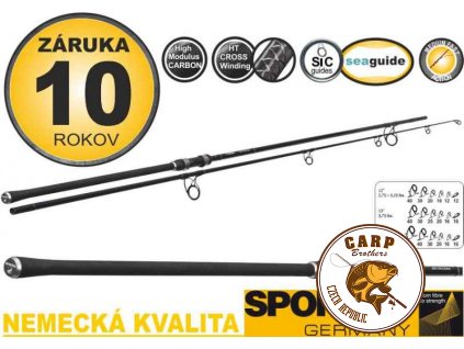 Kaprový prut Sportex Paragon Carp dvoudílný (průměr 3,75lbs,396cm)