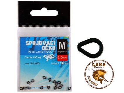 Giants fishing Spojovací očko Pearl Links Large 20ks (3.4 mm)