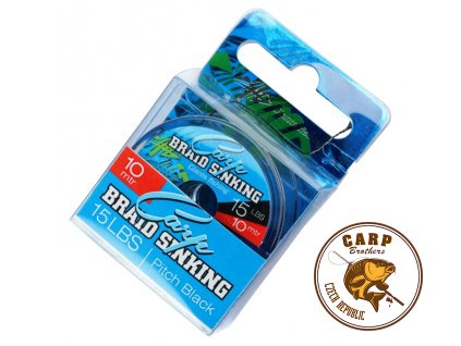 Giants fishing Splétaná šňůra Carp Braid Sinking 15lbs/10m Pitch Black