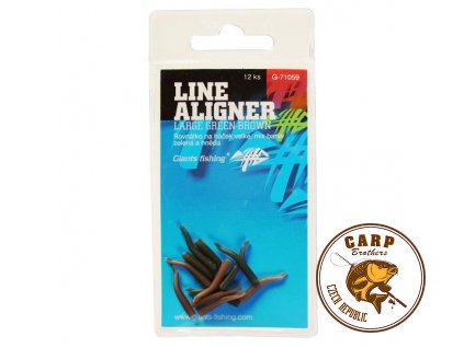 Giants fishing Rovnátka na háček Line Aligner-Small Green-Brown/12pc