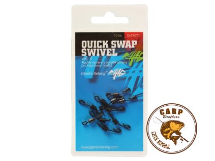 Giants fishing Rychlovýměnný obratlík Quick Swap Swivel, UK.4 (vel.8 EU )/10ks