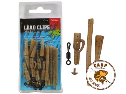 Giants fishing Kompletní sada na boční olovo Lead Clips Complet Camo Set 					
