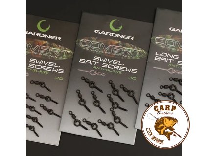 Gardner Kolíček s obratlíkem Covert Swivel Bait Screws Anti Glare 10ks