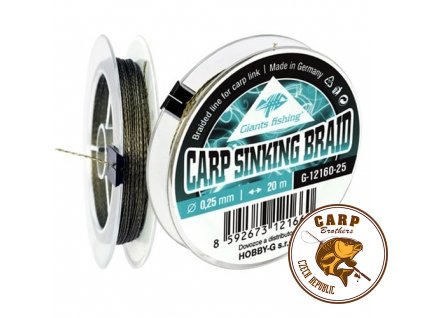 Giants fishing Carp Sinking Braid 20m