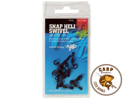 Giants fishing Obratlík Swivel Snap Heli, UK.4 (vel.8 EU)/10ks