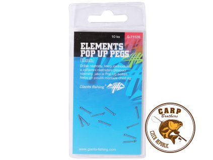 Giants fishing Kolíček s očkem Elements Pop Up Pegs 10mm, 10ks