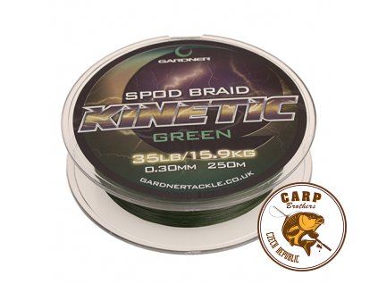 Gardner Splétaná šňůra Kinetic Spod Braid, 250m, 35lb (15.9kg) 0.30mm