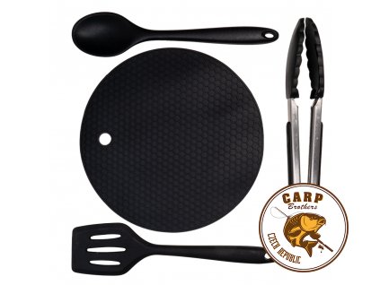 Giants fishing Sada silikonového náčiní s podložkou Eazi Utensil Set