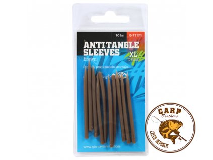 Giants fishing Převleky proti zamotání Anti-Tangle Sleeves Brown XL ( 54mm )/10ks