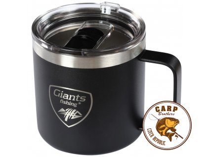 Giants fishing Nerezový thermo hrnek Black Stainless 400ml